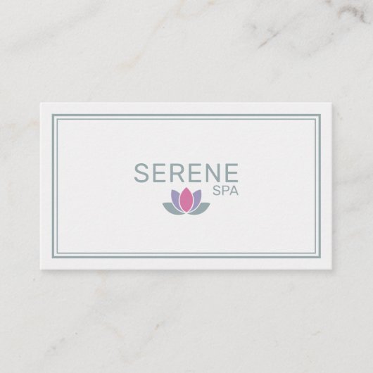 Lotus Flower - Spa Salon 名刺 (正面)