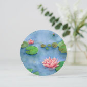 Lotus flower watercolor シーズンカード (スタンド正面)