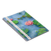 Lotus Flower Watercolor ノートブック (右側)