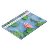 Lotus Flower Watercolor ノートブック (左側)