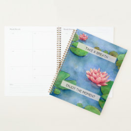 Lotus flower watercolor プランナー手帳