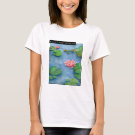 Lotus flower watercolor tシャツ
