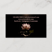 Lotus Flower Yoga 名刺 (裏面)