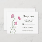 Lotus Flowers RSVP （白） (正面/裏面)