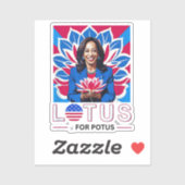 Lotus for Potus Kamala Harris大統領選挙キャンペーン シール (シート)