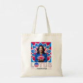 Lotus for Potus Kamala Harris大統領選挙キャンペーン トートバッグ (裏面)