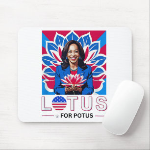 Lotus for Potus Kamala Harris大統領選挙キャンペーン マウスパッド