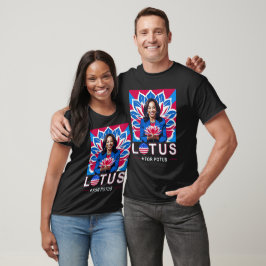 Lotus for Potus Kamala Harris大統領選挙キャンペーン Tシャツ
