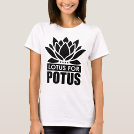 Lotus For Potus Kamala Harris女性のTシャツ Tシャツ