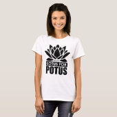Lotus For Potus Kamala Harris女性のTシャツ Tシャツ (正面フル)