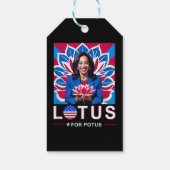Lotus For Potus USA選出Kamala Harris 2024 ギフトタグ (裏面)