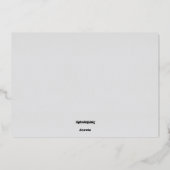 Lotus grey & copper foil card  箔シーズンカード (裏面)