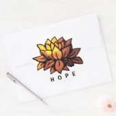Lotus Hopeステッカー ラウンドシール (封筒)