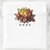 Lotus Hopeステッカー ラウンドシール (バッグ)