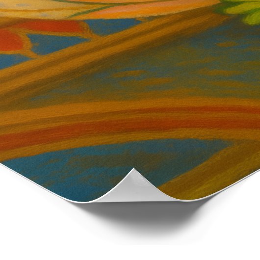 Lotus Light – Royal Pavilion Chandelier Print ポスター (角)