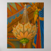 Lotus Light – Royal Pavilion Chandelier Print ポスター (正面)