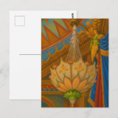 Lotus Light – Royal Pavilion Chandelier Print ポストカード (正面/裏面)