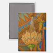 Lotus Light – Royal Pavilion Chandelier Print マグネット (正面/裏面)