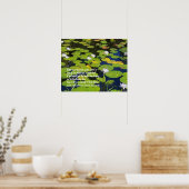 Lotus Lily Padの自然写真 |オプションのことわざ ポスター (キッチン)