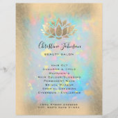 lotus logo on opal background チラシ (正面)