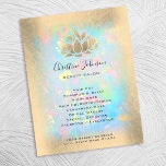 lotus logo on opal background チラシ<br><div class="desc">please note this is a printed product with NO REAL FOIL</div>