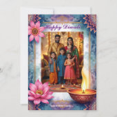 Lotus Lounge Diwali Greeting Card 招待状 (正面)