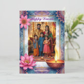 Lotus Lounge Diwali Greeting Card 招待状 (スタンド正面)