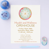 Lotus Mandala Health and Wellness Flyer チラシ (シングル)