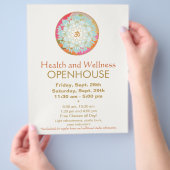Lotus Mandala Health and Wellness Flyer チラシ (手)