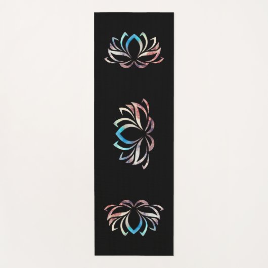 Lotus mit künstlerischem Farbverlauf ヨガマット (正面)