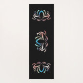 Lotus mit künstlerischem Farbverlauf ヨガマット (裏面)