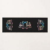 Lotus mit künstlerischem Farbverlauf ヨガマット (正面(横))