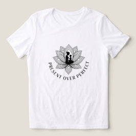 Lotus Mother Child Present Mantra Art トライブレンドTシャツ