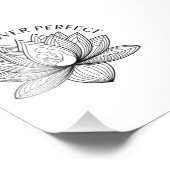 Lotus Mother Child Present Mantra Art フォトプリント (角)