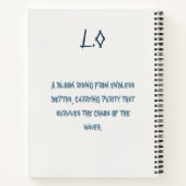 Lotus of the Oceans Notebook ノートブック (裏面)
