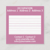 Lotus Of The OM – 名刺 (裏面)