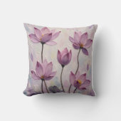 Lotus – Oil Painting クッション (正面)