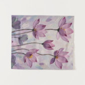 Lotus – Oil Painting タペストリー (正面(横))