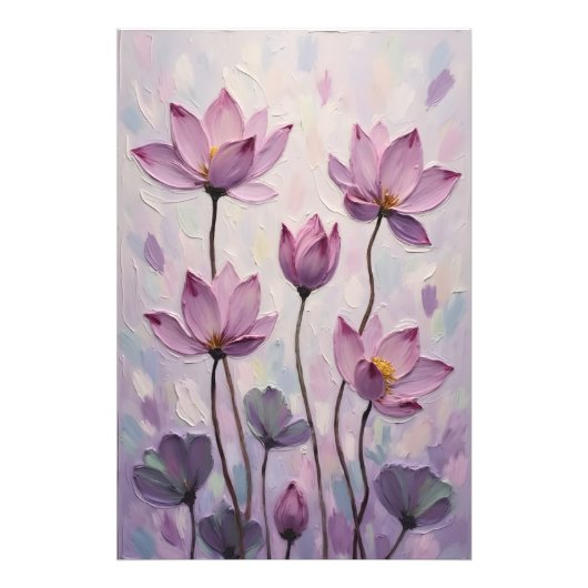 Lotus – Oil Painting フォトプリント (正面)