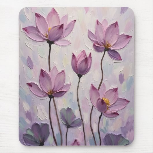 Lotus – Oil Painting マウスパッド (正面)