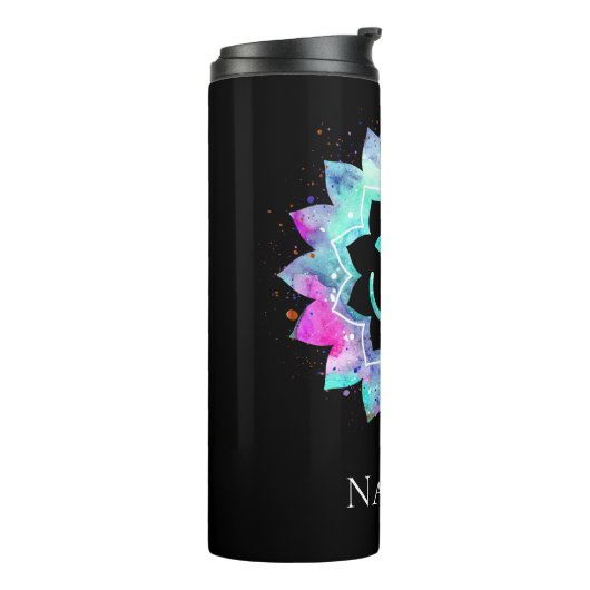 *～* Lotus OMオウム記号水彩曼荼羅 タンブラー (回転左)