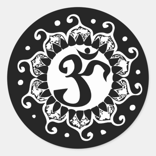 Lotus OMラウンドステッカー ラウンドシール (正面)