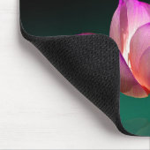 Lotus/Pink+Magenta+Om、DIY文字 マウスパッド (コーナー)