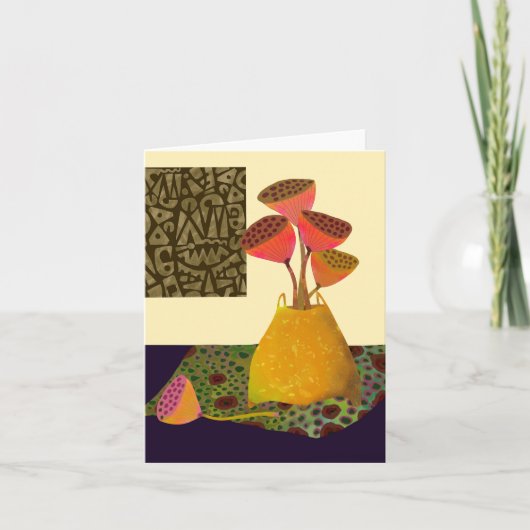 Lotus Pods BLANK Greeting Card サンキューカード (正面)