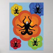 Lotus Poseポスターの女性 ポスター (正面)