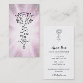 *~* Lotus Rainbow Sparkle霊気のエネルギー修復 名刺 (正面/裏面)