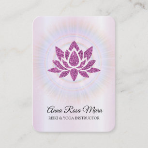 *~* Lotus Rays霊気エネルギー修復マゼンタ 名刺