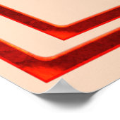 Lotus Red Tones Print, Poster (Semi-Gloss) ポスター (角)