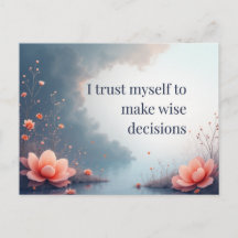 Lotus Reflection Affirmation Empower Inner Wisdom