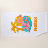  Lotus Relax Beach Towel ビーチタオル (正面)